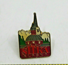 Alaska State Sitka USA Building Collectible Pin Pinback Travel Souvenir Vintage - £10.33 GBP