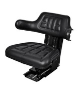vidaXL Tractor Seat Black Steel Standard Height-Adjustable - €452,21 EUR