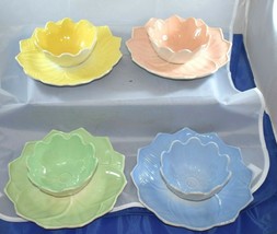 Vintage Fire King Vitrock lotus plate and bowl set of 12 (24 total pieces!) - £189.11 GBP
