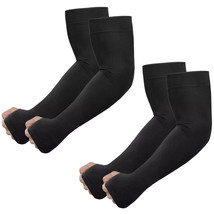 UV Sun Protection Arm Sleeves with Thumb Hole for Men Women Youth, Cooli... - $9.50