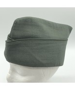 Vintage US Army Green 44 Wool Garrison Military Cap Gerber 1958 Size 6 7/8  - $470.65 MXN