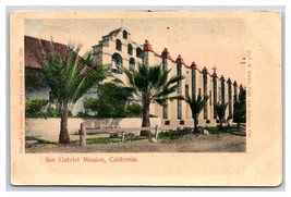 San Gabriel Archangel Mission CA California UNP UDB Postcard S24 - £2.33 GBP