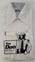 AJ)Vintage The Duo Korvettes Department Store Boys Long Sleeve White Dre... - £7.75 GBP