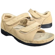 Propet Sandals Shoes Pedic Walker W0089 Women Size 10 EE Wide Open Toe Leather - £43.20 GBP