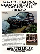 1980 Renault Le Car Hatchback Vintage Print Ad Rain Driveway Family Wall... - $10.97