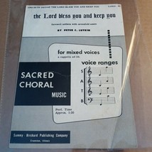 The Lord Bless You and Keep You Sacred Choral Vintage Sheet Music - £73.69 GBP