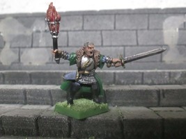 witch hunter captain torch and sword metal painted mordheim warhammer - £25.16 GBP