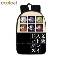 Anime Bungou Stray Dogs Backpack Teenage Girl School Bags Dazai Osamu Chuya Naka - £24.90 GBP