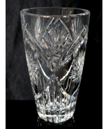 Vintage IMPERIAL CRYSTAL 24% Lead Crystal 6&quot; WORCESTER Flower Vase - Cze... - $29.68