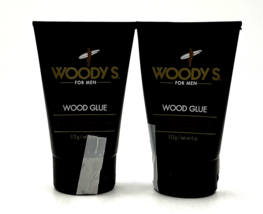 Woody&#39;s For Men Wood Glue Extreme Styling Hair Gel 4 oz-2 Pack - £25.65 GBP