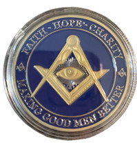 Freemason Peace Through Brotherhood Band of Brothers Challenge Coin - £11.67 GBP