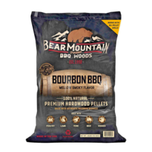 BEAR MOUNTAIN PELLETS SMOKER GRILL BBQ WOOD PELLET BARBECUE BOURBON 40LB... - $37.61