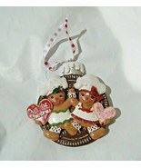 &quot;Our 1st Christmas&quot; Gingerbread Couple on Stuffed Cookie Christmas Ornament - £10.16 GBP