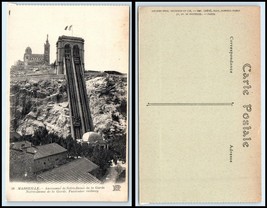 FRANCE Postcard - Marseille, Notre Dame de la Garde, Funicular Railway N24 - $3.95