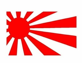 2x Japan Old Flag Rising Sun Vinyl Decal Sticker Different colors &amp; size for Car - £3.50 GBP+