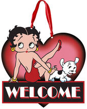 Betty Boop Pudgy Door Wall Hanger Decoration 15.5 x 15" - $33.66