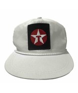 Texaco Havoline Hat One Size White Golf Strap Rope K Brand Trucker Cap Vtg - £15.22 GBP