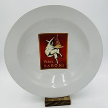 Pottery Barn Vintage Pasta Posters Plates Baroni 13in Large Serving Bowl Ceramic - £34.81 GBP