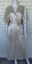 Vintage Christian Dior Ivory Satin Robe Lace Trim Pockets Bridal Size Small - $120.89