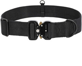 Adjustable Dog Collar with Safety Quick (Black,Size:S Neck 11-15&quot;,Width ... - $13.54