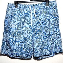 Tailorbyrd Abstract Print Swim Shorts Trunks Blue White XL - £27.44 GBP