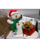 Hallmark &quot;Wrapped In Joy Snowman&quot; 2024 Sound &amp; Motion Plush NEW - $543.17 MXN