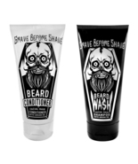 GRAVE BEFORE SHAVE Facial Hair Beard Wash &amp; Conditioner Pack 6oz Bottles - £17.31 GBP