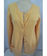 J. Jill Women&#39;s Cantaloupe orange long sleeve Button Cardigan Size XS  NWT - $30.00