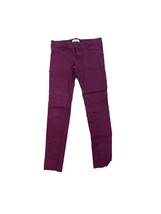 Hollister Womens Jeggings Jeans Junior Size 5 Maroon Skinny Straight Leg... - $14.85