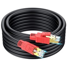 Cat 8 Outdoor Ethernet Cable 200 Ft, Shielded 26Awg 40Gbps 2000Mhz Sftp, Heavy D - £116.75 GBP