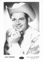 Vintage 1950s Country Singer Hank Thompson Fan Photo Postcard C API Tol Records - $17.99