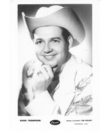 Vintage 1950s Country Singer HANK THOMPSON Fan Photo Postcard CAPITOL RE... - $17.99