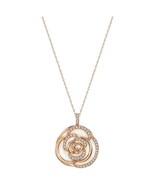 NIB Swarovski Crystal Rose Flower Pendant Necklace Small Rose Gold 5187542 - £61.49 GBP