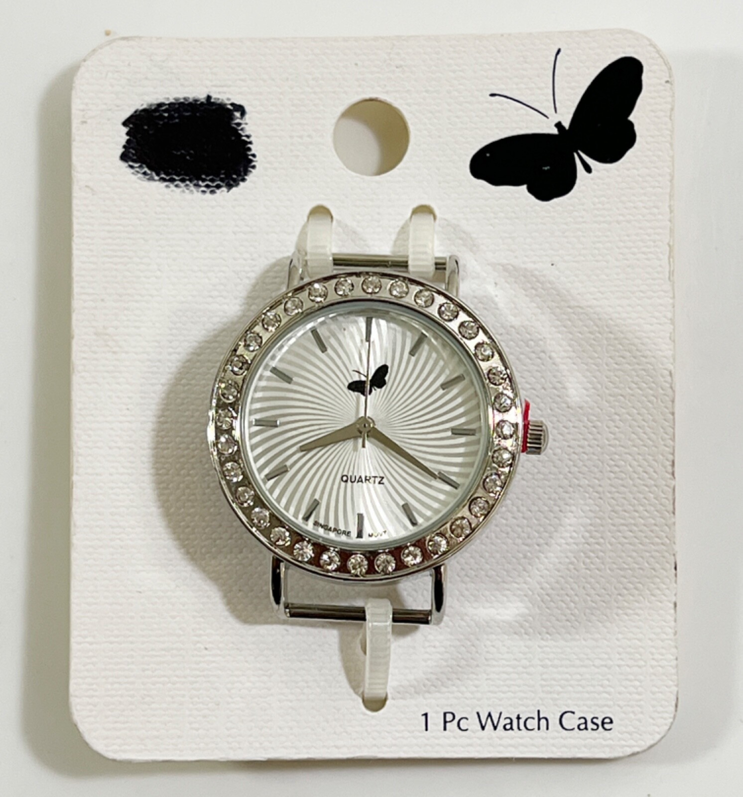 Joann Stores LLC Quartz Silver Tone Rhine Stone Watch Face #13557 - $9.89