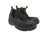 Dakota Men&#39;s 6&quot; Pull-On Aluminum Toe Safety Work Boots 6101 Black Size 12M - $56.99