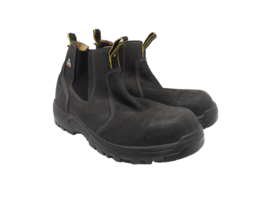 Dakota Men&#39;s 6&quot; Pull-On Aluminum Toe Safety Work Boots 6101 Black Size 12M - £44.82 GBP