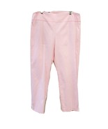 Crown and Ivy Pink Striped High Waisted Stretch Ankle Pants Size 12 - $25.23