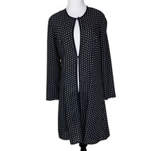 Wild Rose Women&#39;s Long Sleeve Open Front Cardigan Black &amp; White Size 8 1... - $188.90 MXN