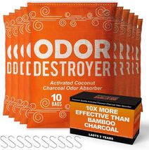Passive Diffusion Charcoal Deodorizer - Effortless Odor Removal for Home... - $46.48