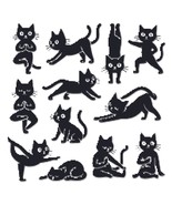 12 cats doing yoga - Cross Stitch Pattern PDF - Instant Download - $93.40 MXN