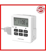 Programmable 7-Day Outlet Timer with Random Function for Home Security -... - $427.22 MXN