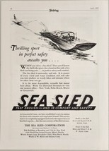 1927 Print Ad Sea Sled Boats Seaworthy &amp; Safe Greenwich,Connecticut - £16.34 GBP