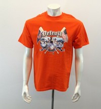 Detroit Tigers Pennant Fever Oct 2006 T Shirt Men&#39;s Medium Orange Graphic  - £9.30 GBP