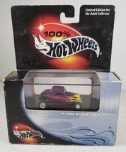 Hot Wheels 100% Black Box &#39;34 Ford Hi-Boy Coupe Car 2000 New Sealed - $18.51