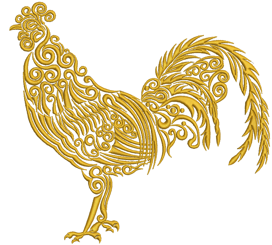 rooster Machine Embroidery Designs. - $4.75