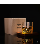 Japanese Mt. Fuji Glass Cup – Heat-Resistant Tea, Wine, Whiskey Retro Tu... - $52.99