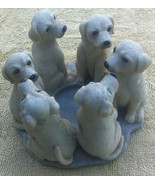 Yellow Lab Circle votive candle holder - $24.00