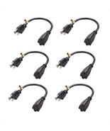 Cable Matters 6-Pack 16 AWG Heavy Duty Power Extension Cord 1 ft, UL Lis... - £29.63 GBP