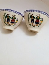 Pair of Quimper Footed Bowls - £15.50 GBP
