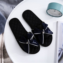 Women Silk Slippers Flat Heel Platform Slides Casual open Toe Butterfly Knot Fem - £21.94 GBP